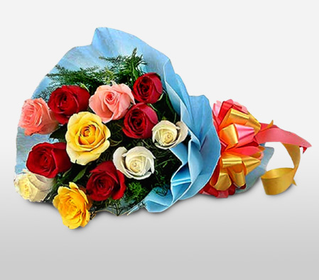 16 Mix Roses Bouquett