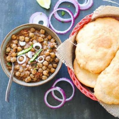 Chole Bhature Plate + 1 Chole Plate