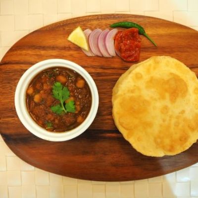 Chole Bhature with Shikanji