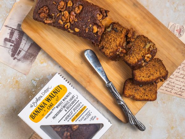 Banana Walnut Cake - 150 g 100% Wholewheat small