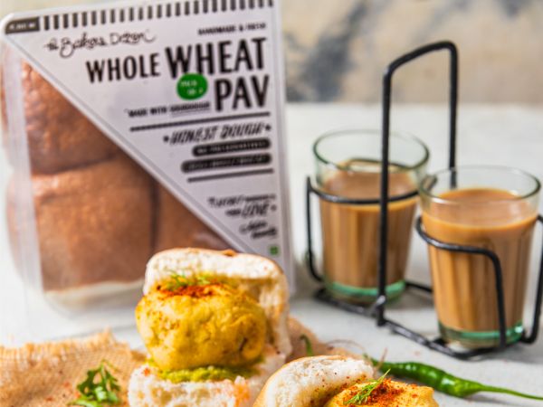 Wholewheat Pav (Sourdough) 100% Wholewheat (220 gms)