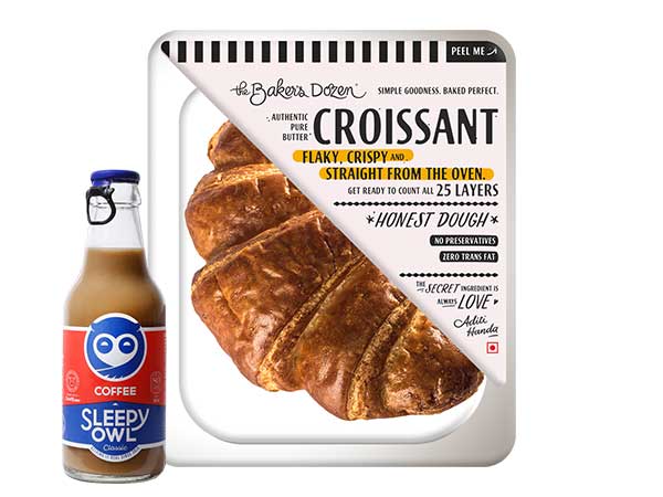 Croissant + Sleepy Owl Classic (Save Rs.21)