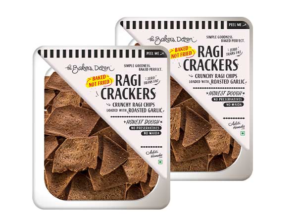 Ragi Crackers - Pack of 2 (Save Rs.19)