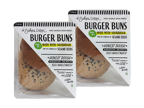 Burger Buns Combo {Pack of 2} (Save Rs.21)