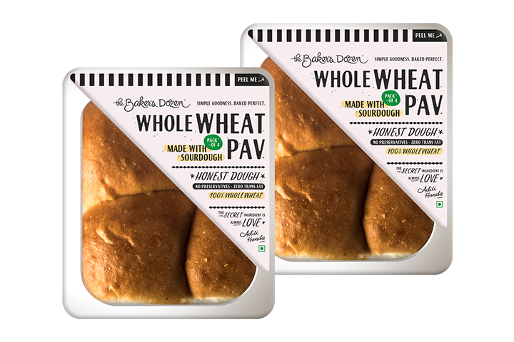Whole Wheat Pav {2 Packs} (Save Rs.21)