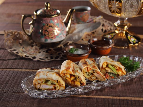 Chicken Joojeh Wrap