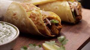 Egg Chilly Chicken Roll