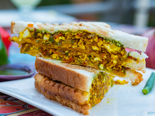Egg Bhurji Sandwich