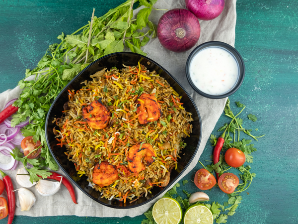 Prawn Tikka Biryani