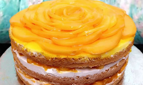 Naked Mango Cake