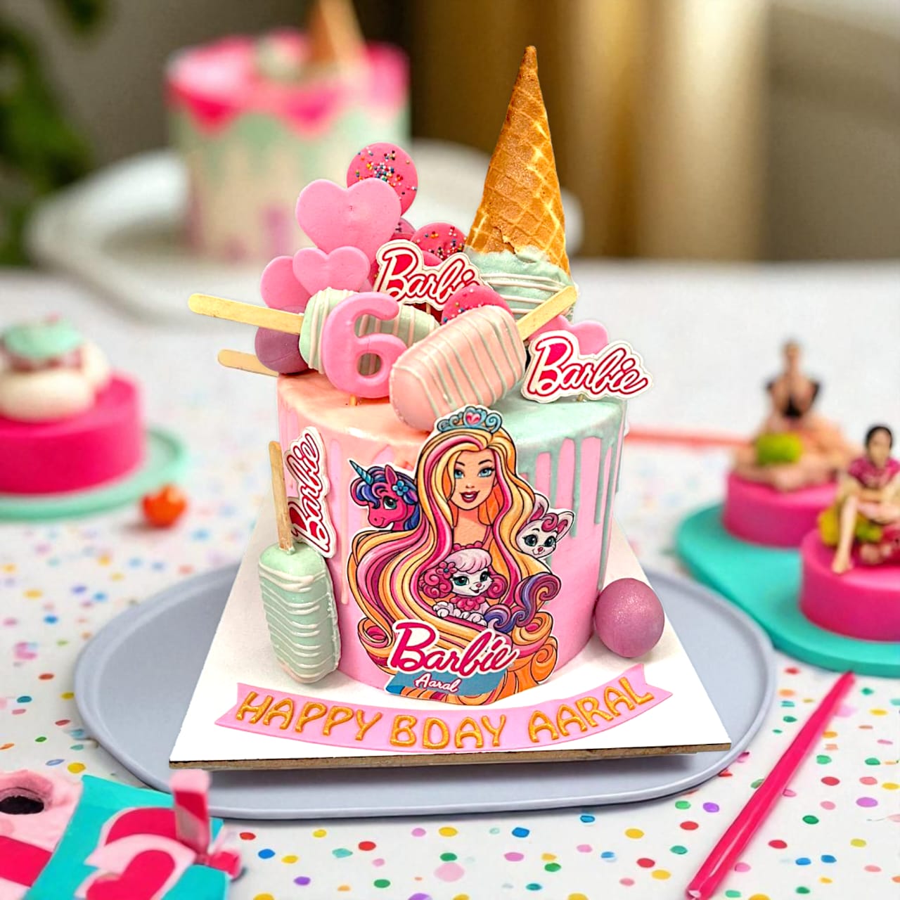 Barbie Candyland Cake
