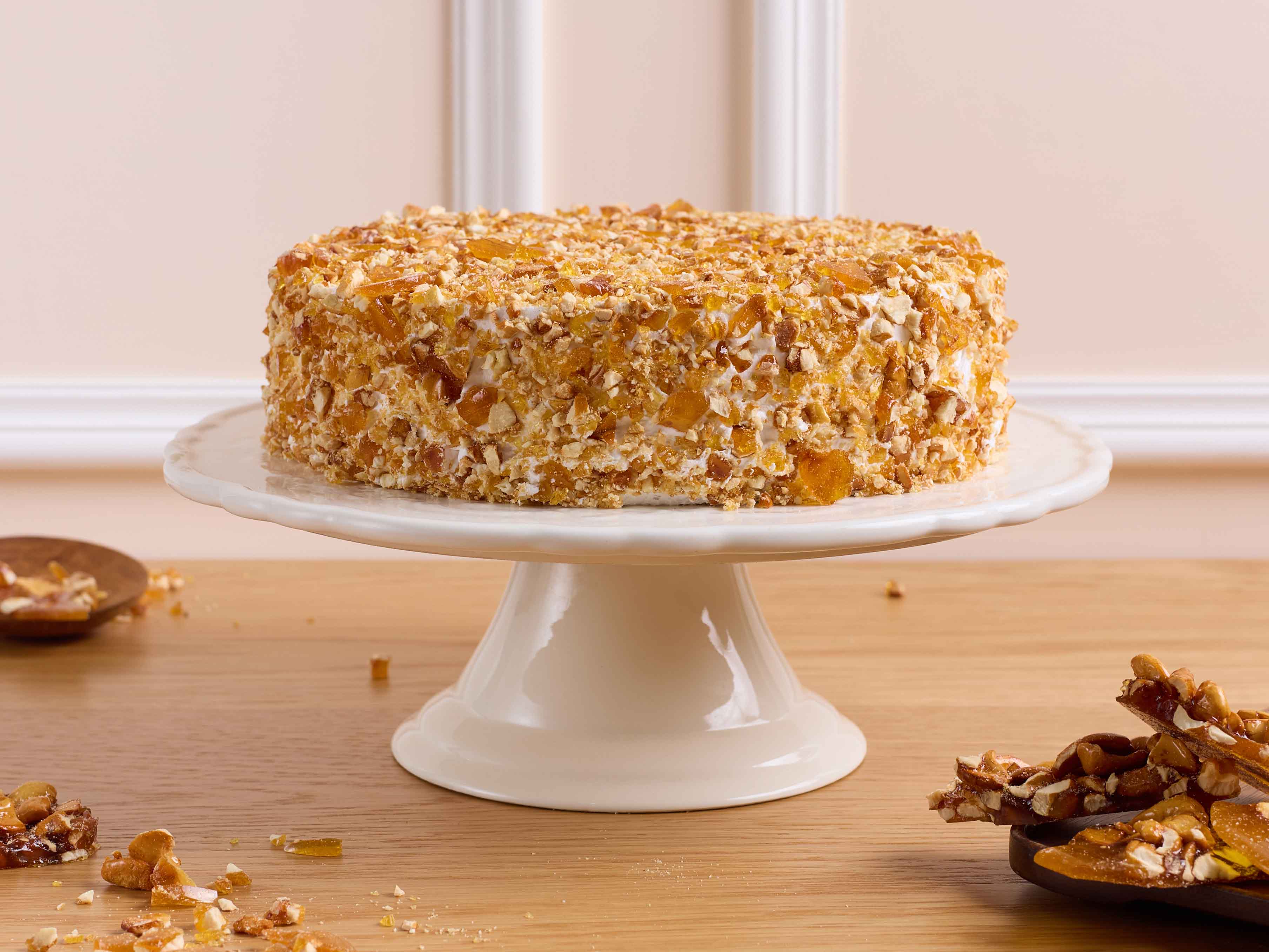 Cashew Nougat Cake