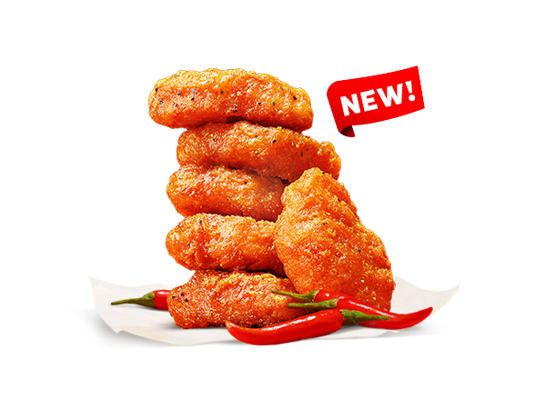 6pcs Spicy Chicken Nuggets with 1 Dip