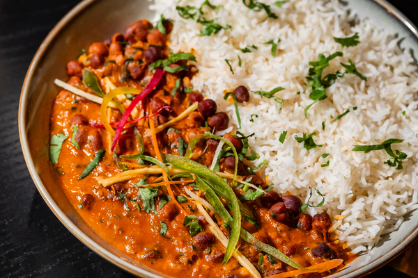 Kale Chana Chawal