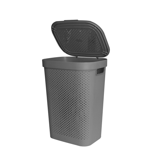Laundry Basket Grey L