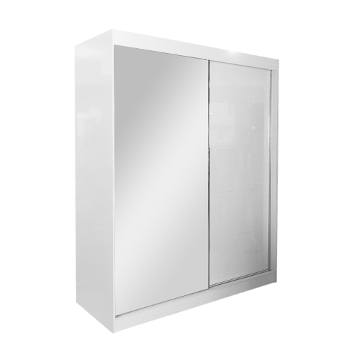 2 Sliding Door Wardrobe With Mirror