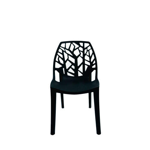 Black Plastic Dining Chair