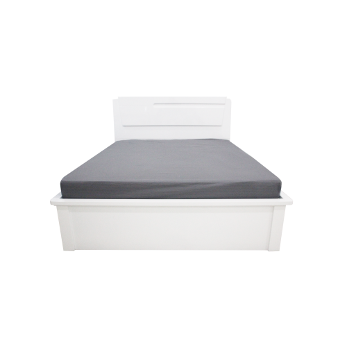 White Hydraulic Storage Bed