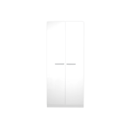Full White 2 Door Wardrobe