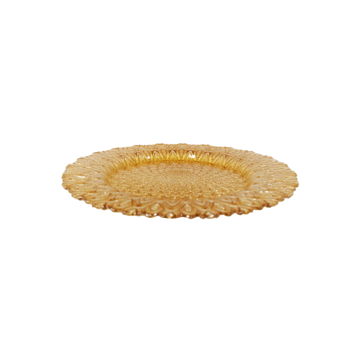 Yellow Tinted Glass Plate
