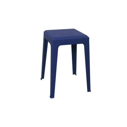 Blue Plastic Stool