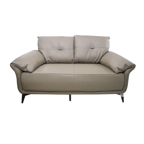 2 Seater Cream Leather Sofa