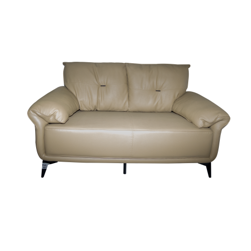 2 Seater Cream Leather Sofa