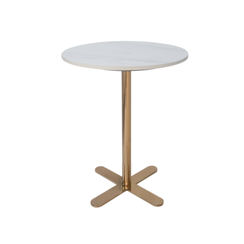 Marble Top Side Table Copper