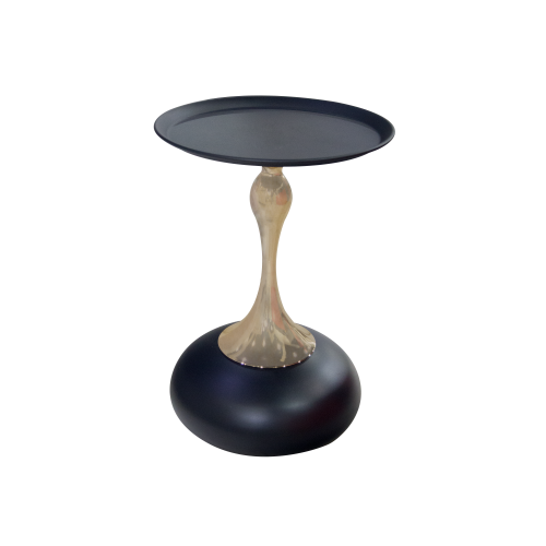 Black & Gold Side Table