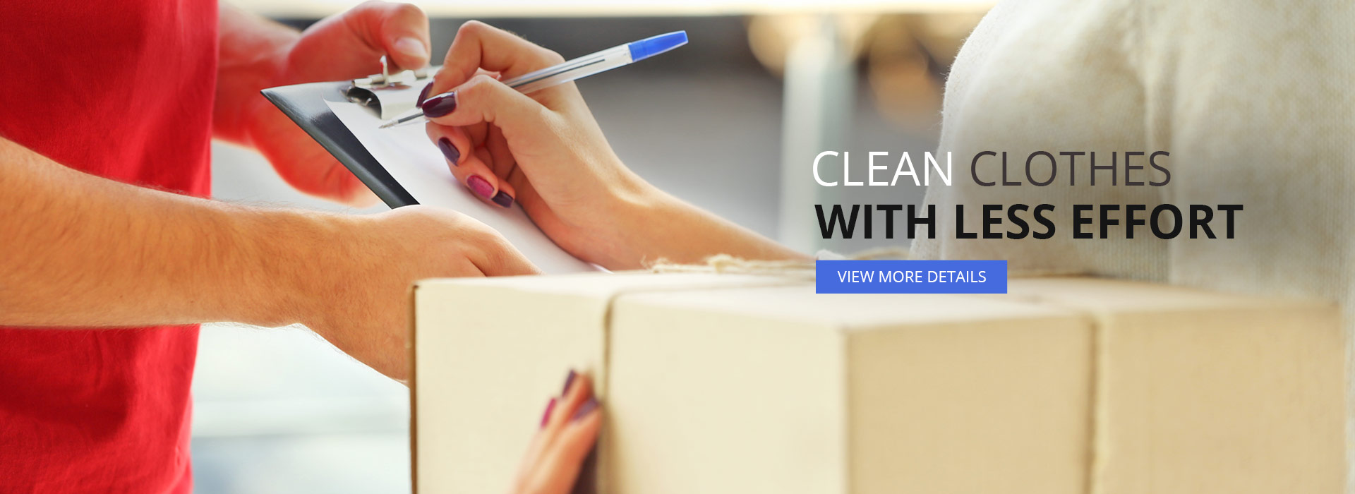 CLEAN CLOTHES WITH LESS EFFORT