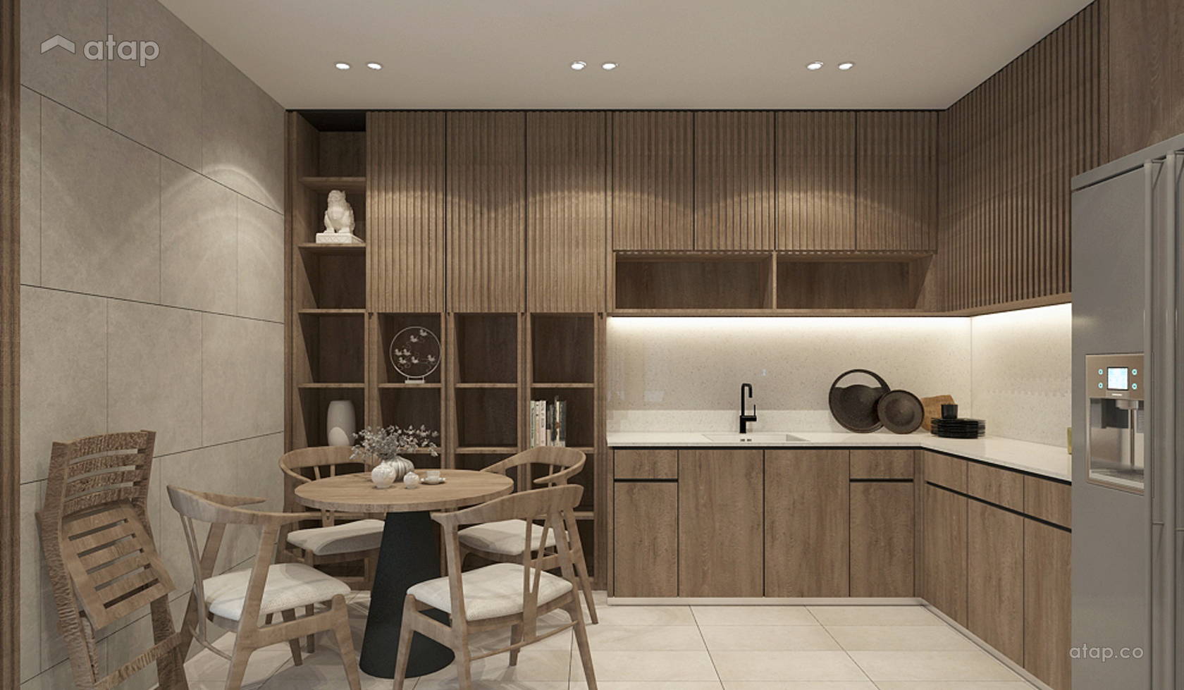 Zen Kitchen semi-detached design ideas & photos Malaysia | Atap.co