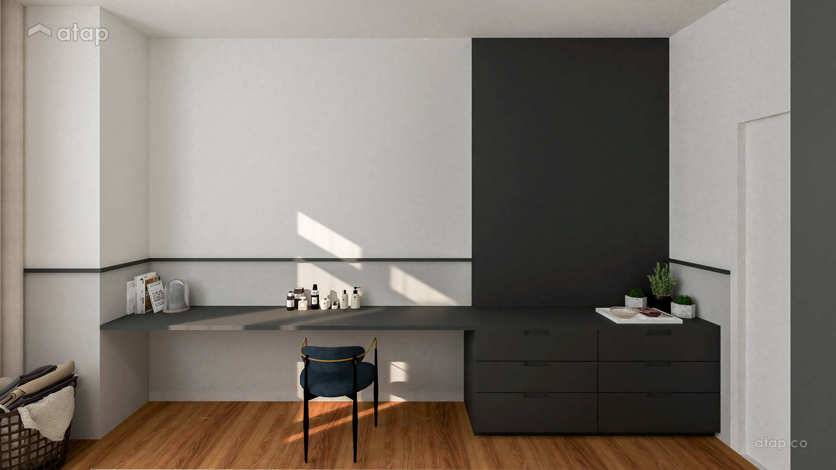 Minimalistic Scandinavian Bedroom apartment design ideas & photos