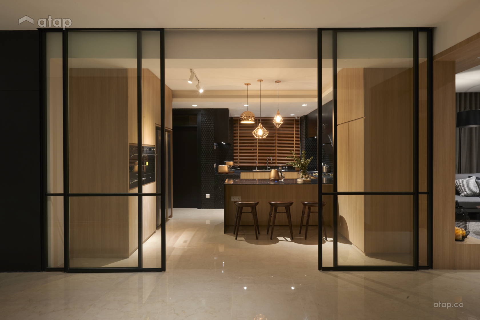 Scandinavian Penthouse Condo Interior Design photo