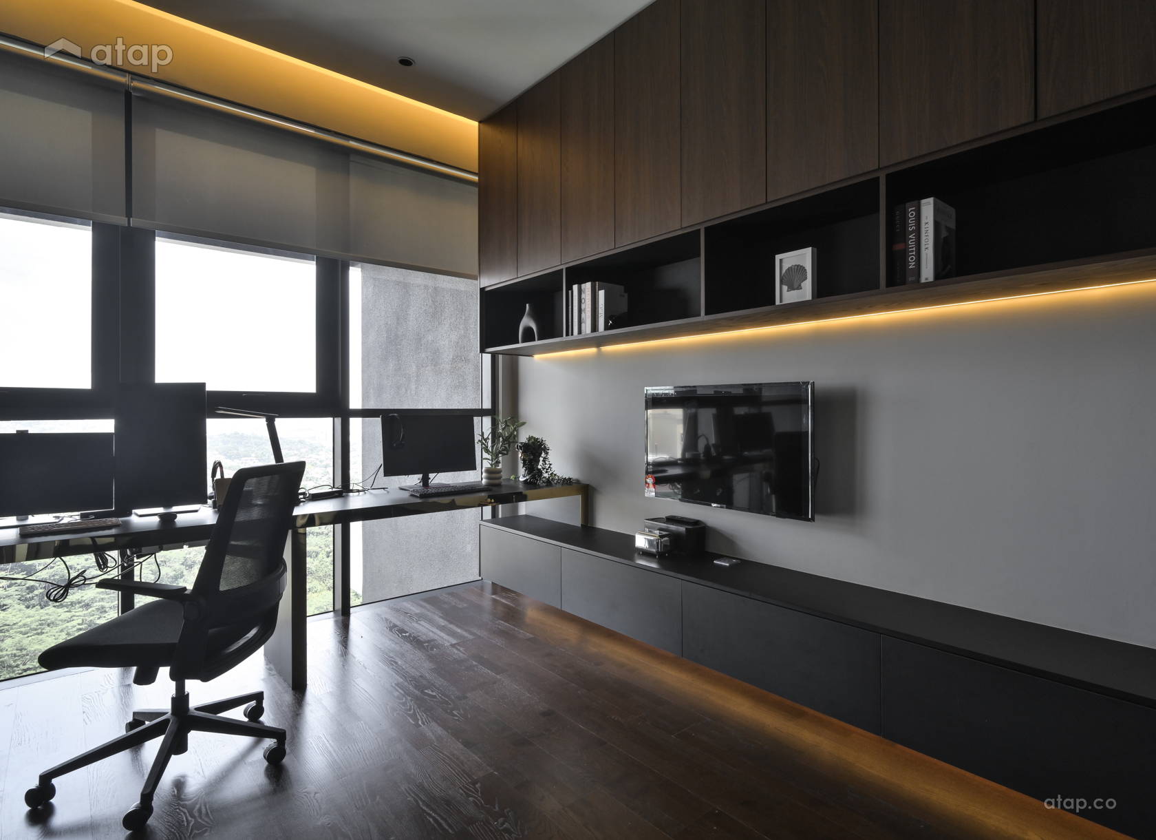 Contemporary Modern Study Room condominium design ideas & photos ...