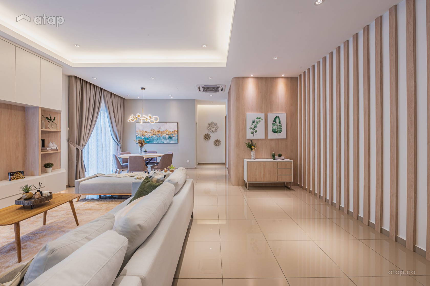 Minimalistic Foyer semi-detached design ideas & photos Malaysia | Atap.co