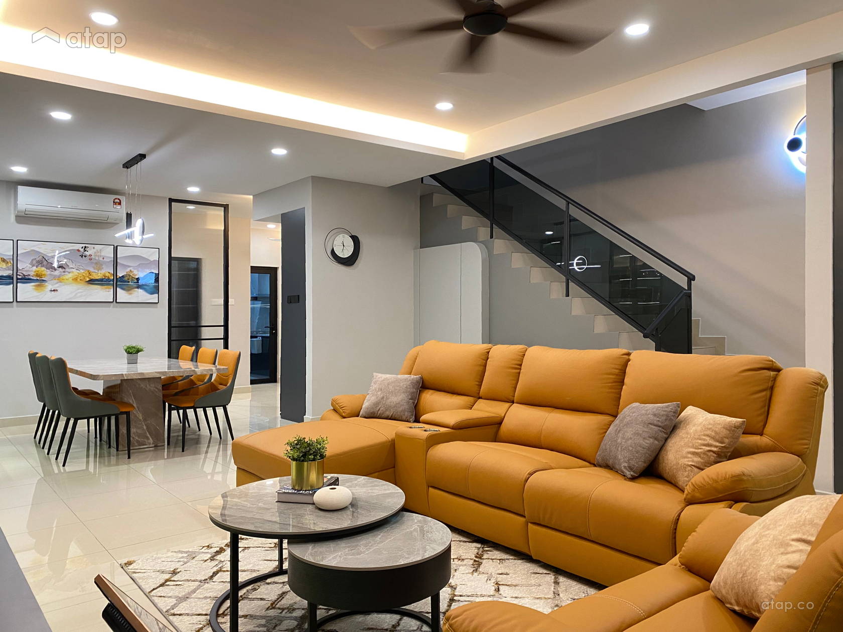 Modern Dining Room Living Room terrace design ideas & photos Malaysia