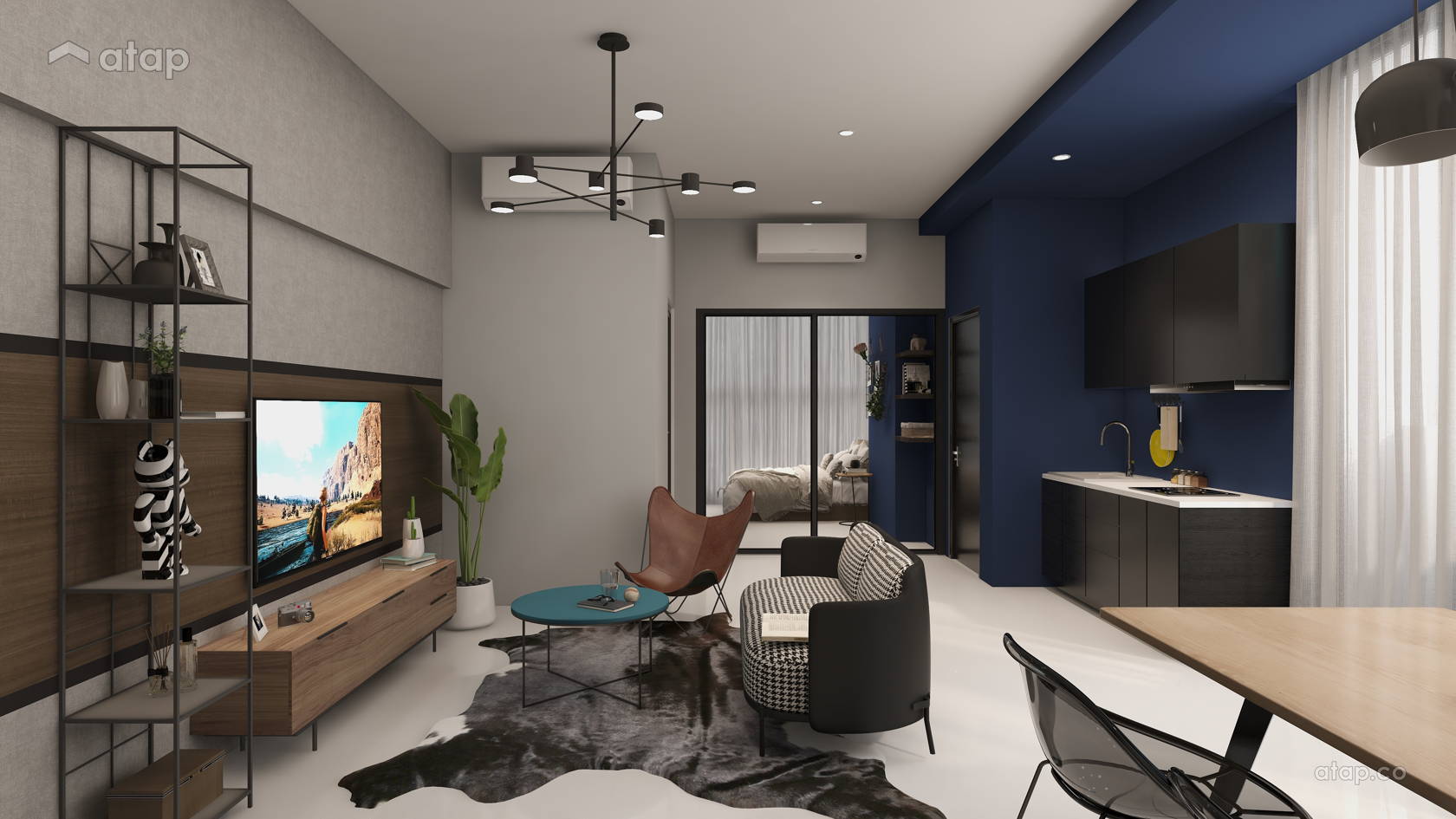 Flexus Kl Modern Industrial Interior Design Renovation Ideas Photos And Price In Malaysia Atap Co