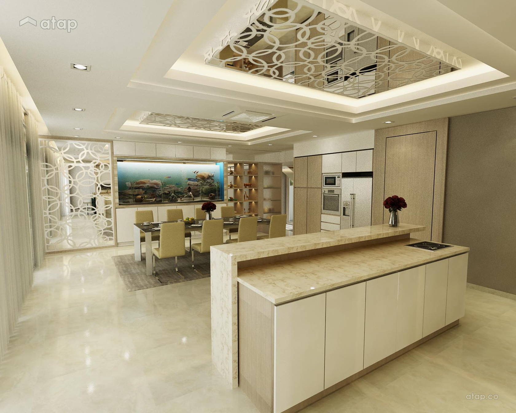 Contemporary Modern Dining Room bungalow design ideas & photos Malaysia ...