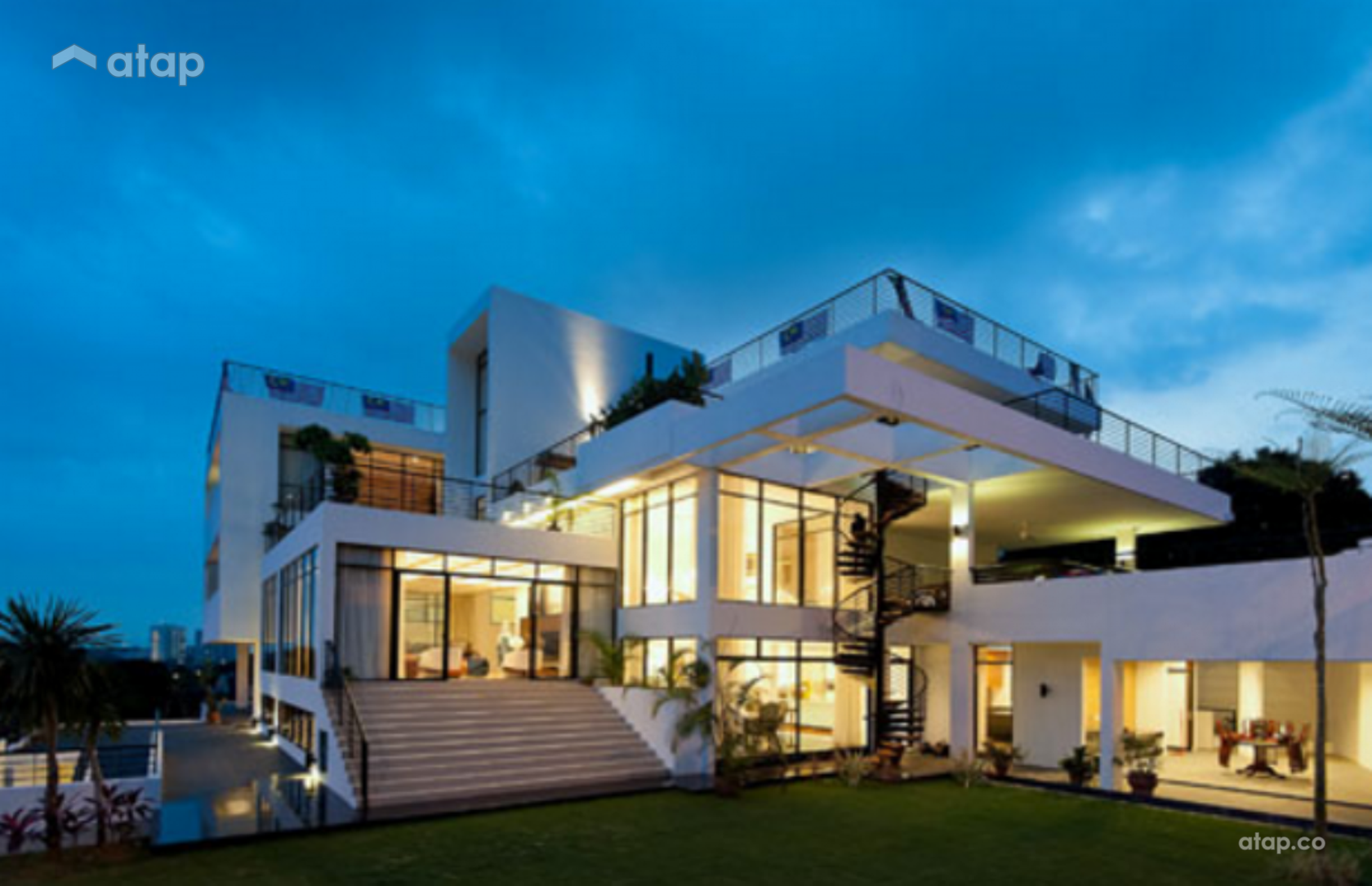 Contemporary Modern Exterior bungalow design ideas & photos Malaysia