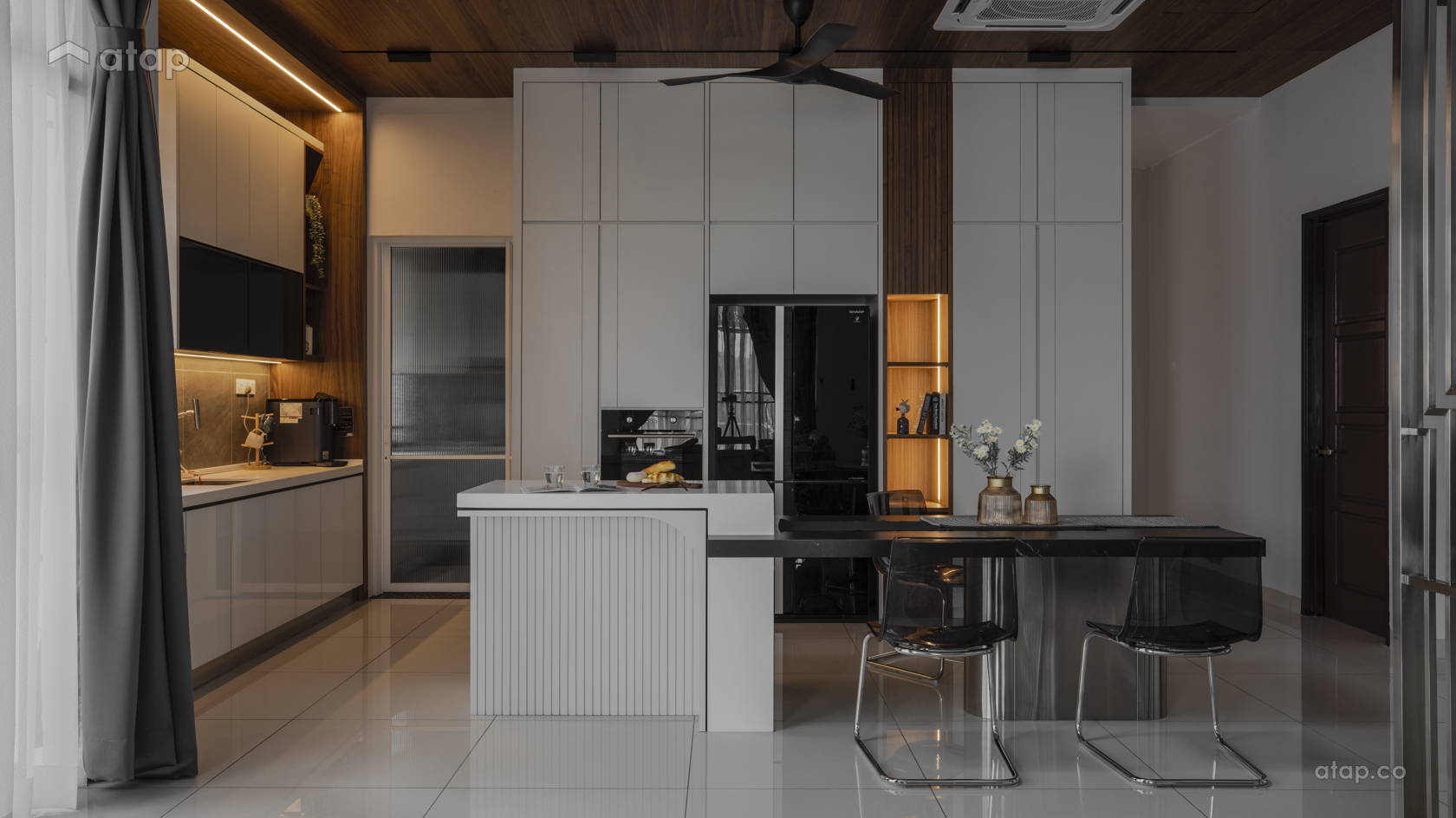Contemporary Modern Dining Room bungalow design ideas & photos Malaysia ...