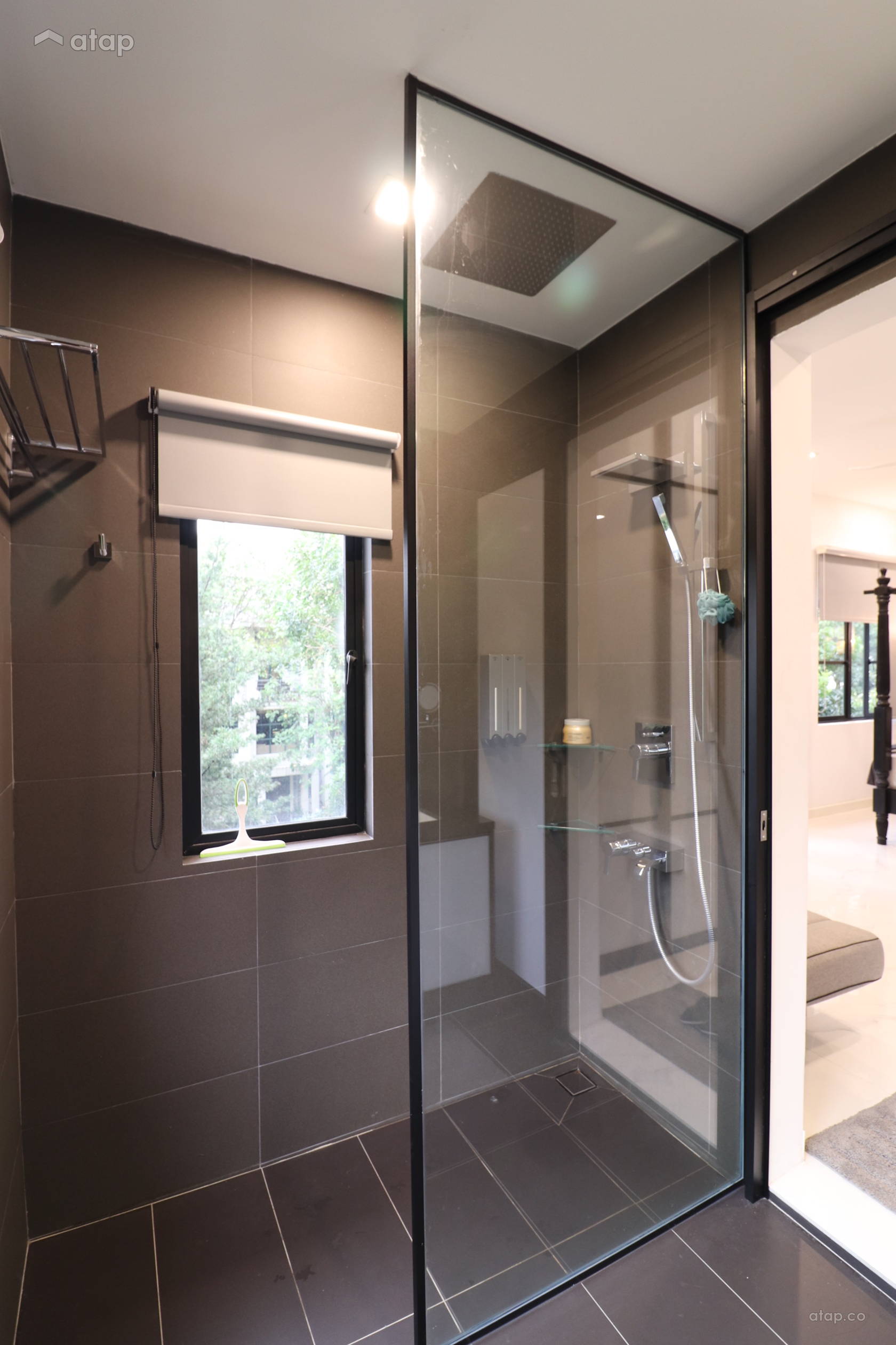 Industrial Zen Bathroom townhouse design ideas & photos Malaysia Atap.co