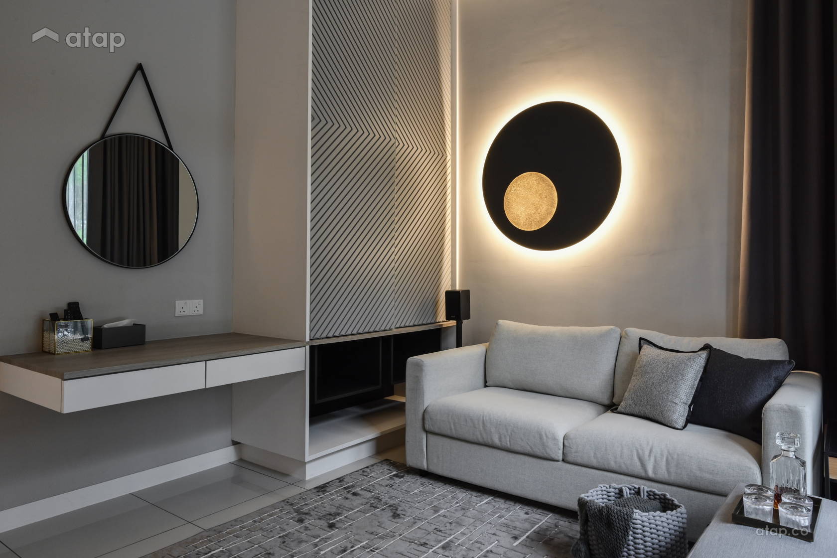 Contemporary Modern Family Room terrace design ideas & photos Malaysia ...