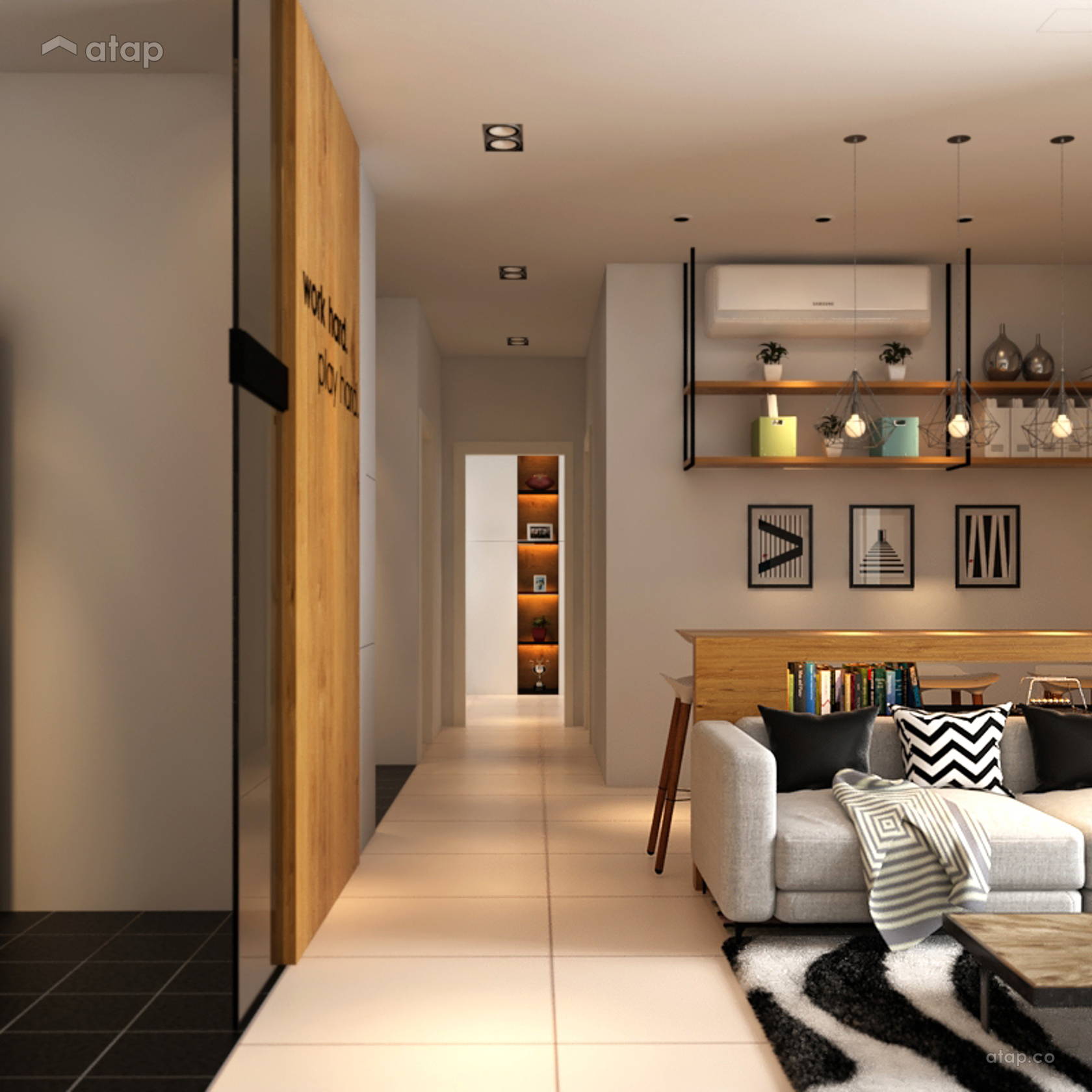 Scandinavian Living Room Condominium Design Ideas Photos Malaysia Atap Co