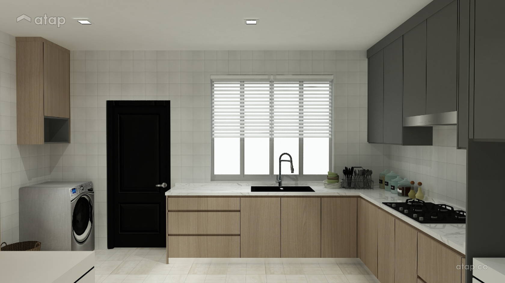 Contemporary Kitchen semi-detached design ideas & photos Malaysia | Atap.co