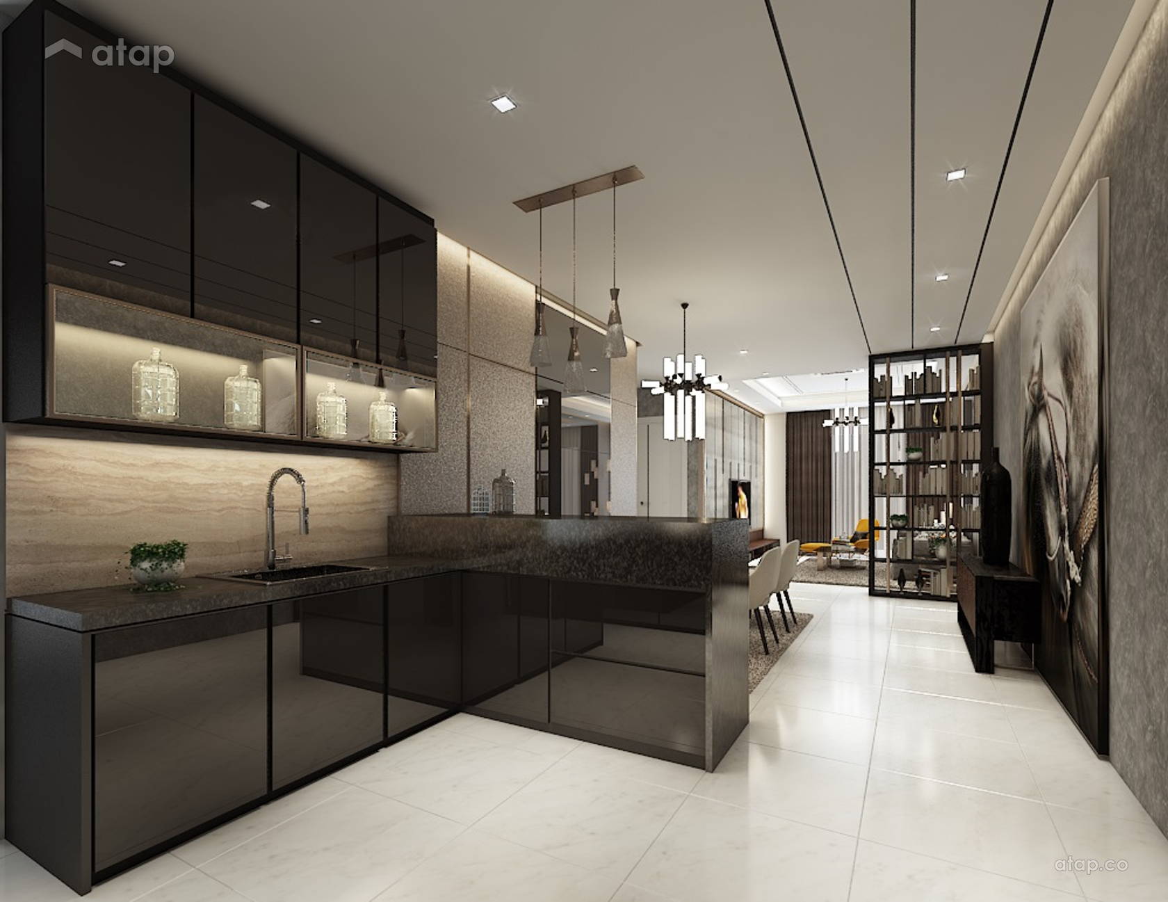 Contemporary Modern Kitchen condominium design ideas & photos Malaysia ...
