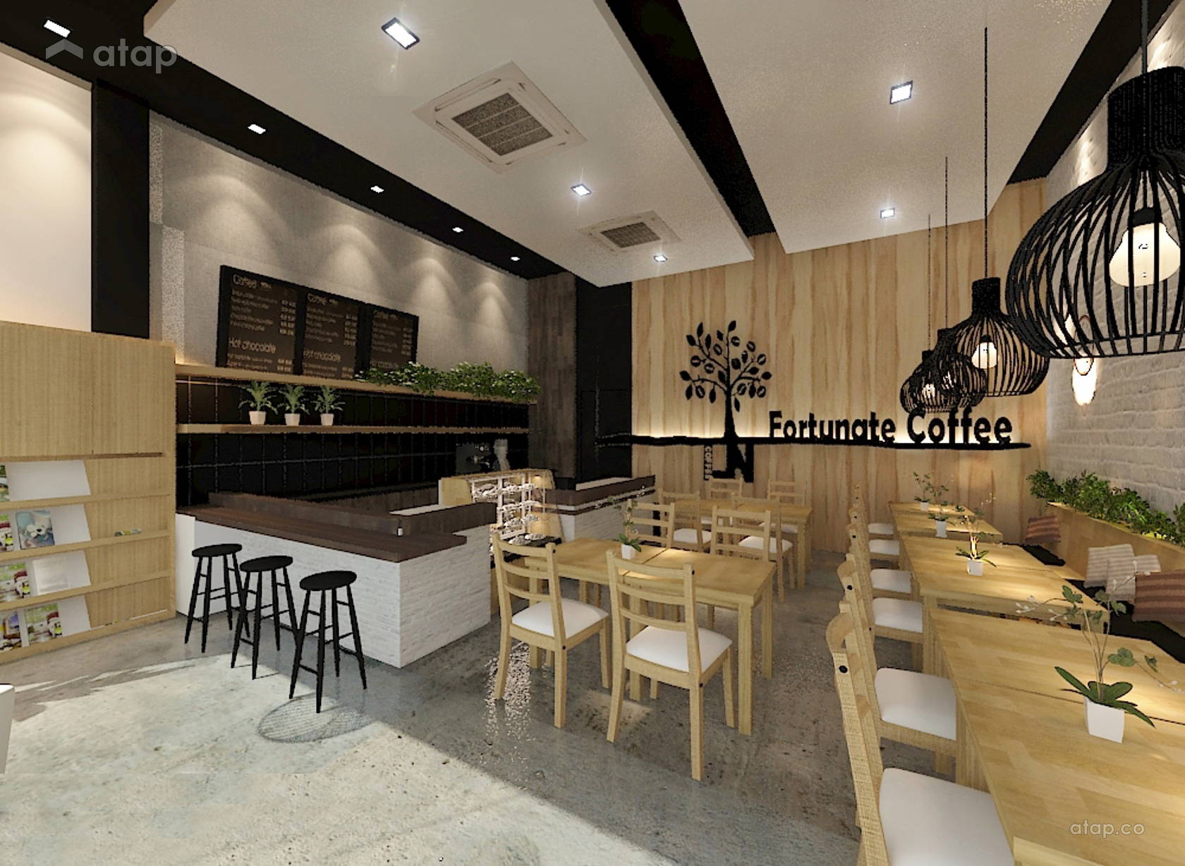 Fortunate Coffee Interior Design Renovation Ideas Photos And Price In Malaysia Atap Co