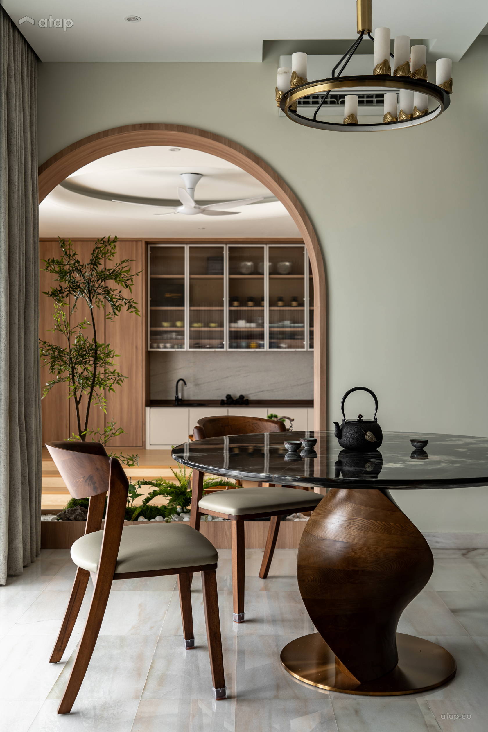 Zen Dining Room condominium design ideas & photos Malaysia | Atap.co