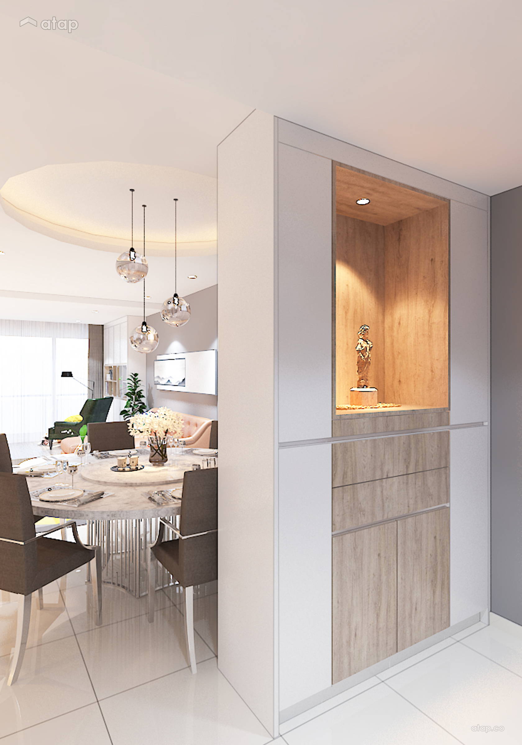 Image showcasing Minimalistic Scandinavian Foyer condominium design ideas & photos ...