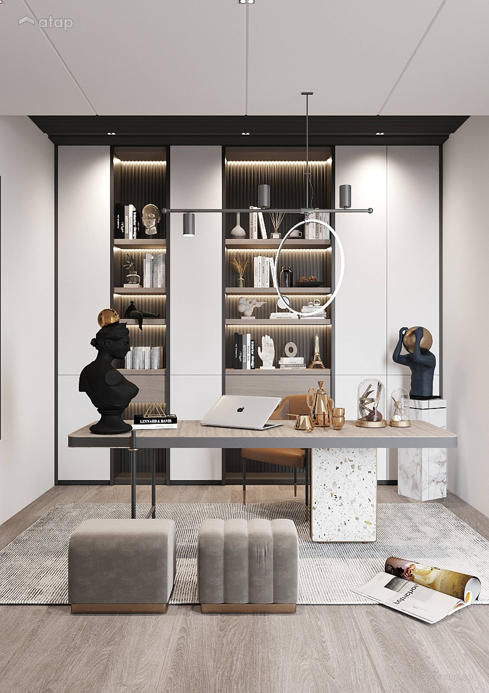 Contemporary Modern Study Room bungalow design ideas & photos Malaysia ...