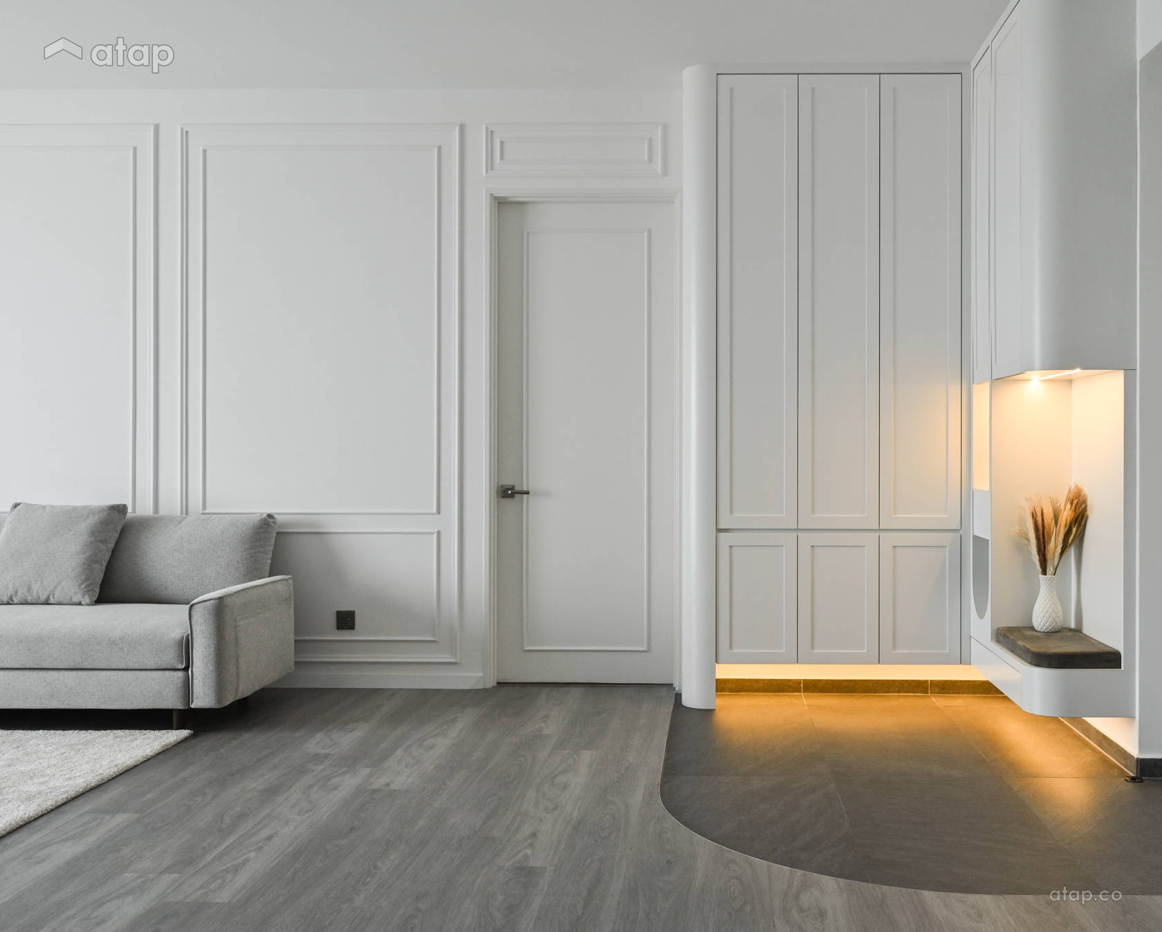 Minimalistic Scandinavian Foyer Living Room condominium design ideas ... - Scandinavian Foyer Styles With Minimal Decor